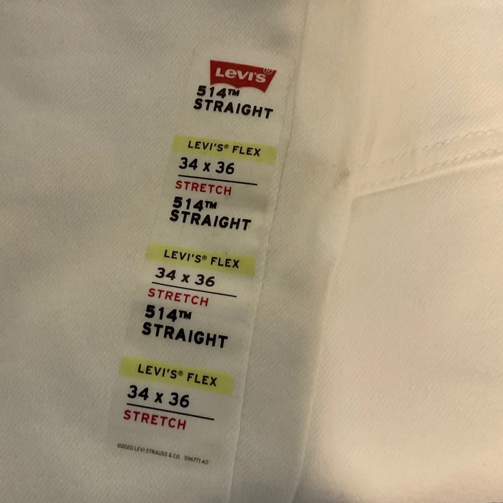 Levi's Men's Straight Jeans in White